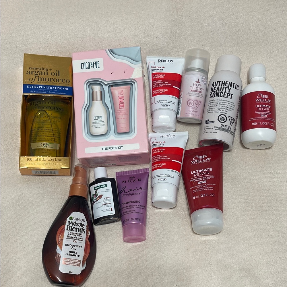Assorted Hair Care Lot with Coco & Eve Fixer Kit- BRAND NEW and UNUSED